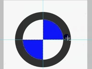 Photoshop如何制作宝马标志-photoshop制作宝马标志操作步骤